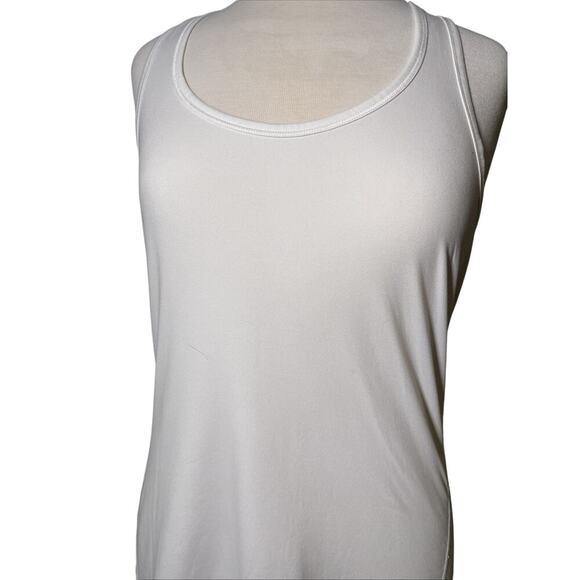 Athleta MED White Racer Back Athletic Tank Top - Picture 2 of 5